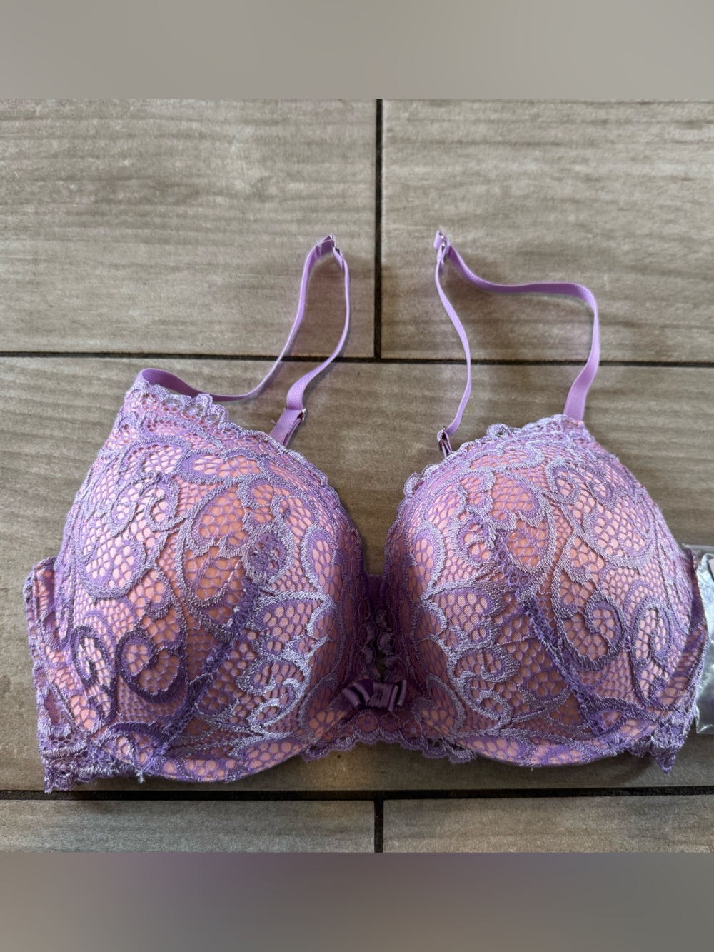 NWT Frederick's Of Hollywood Lace Convertible Push Up Bra 34C